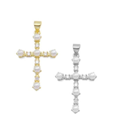 Pearl Cross Pendant