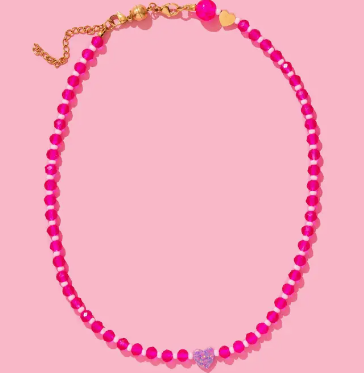 Karley Pink Beaded Necklace