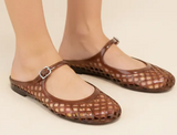 Dark Brown Jelly Mary Janes