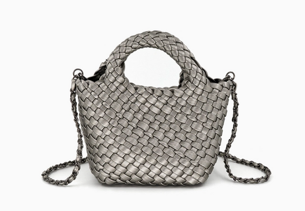 Pewter Woven Bag *PREORDER*