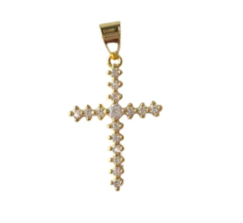 Dainty CZ Cross Charm