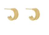 Layered Stud Hoops - Stainless/Waterproof