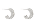 Layered Stud Hoops - Stainless/Waterproof