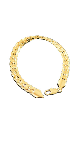 Textured Link Chain Bracelet