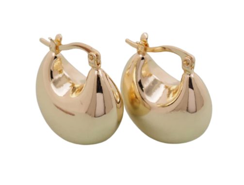 Gold Puffy Huggie FLASH SALE