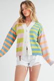 Multicolor Stripe Cardigan