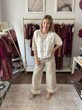 Leopard Print Wide Leg Pant